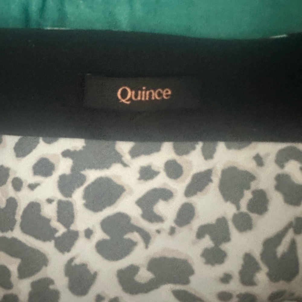 Quince Washable Silk Leopard Print Mini Skirt XL Animal Print - Picture 4 of 4